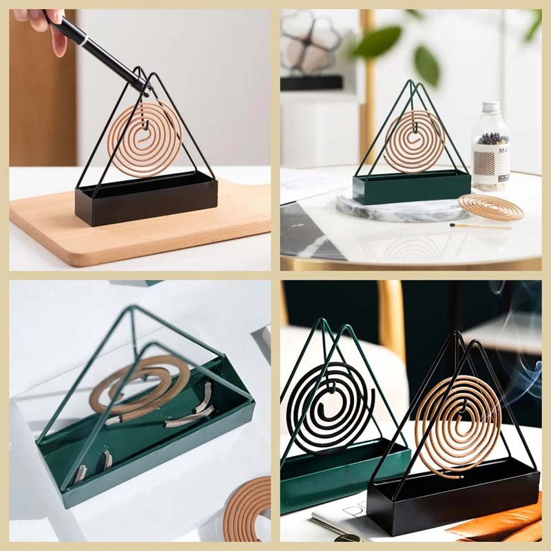 Metal Triangular Mosquito Coil Holder